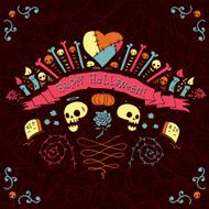 Happy Halloween greeting card N8