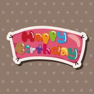 birthday banner theme elements N2