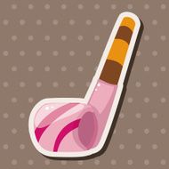 birthday horn theme elements N15