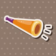 birthday horn theme elements N16