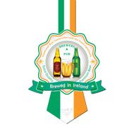 Brewed in Ireland - Beer sticker advertising