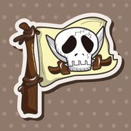 Pirate flags theme elements N12