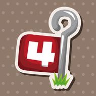 golf equipment theme elements N195