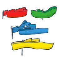 Color flag vector illustration