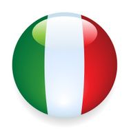 World Flag Button Italy