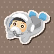 Space astronaut theme elements N34
