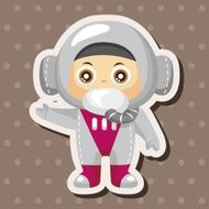 Space astronaut theme elements N35