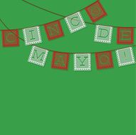 Mexican &#039;papel picado&#039; (Paper flag decoration) card in vector fo N2