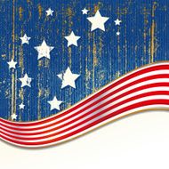stars &amp; stripes gold background