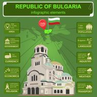 Bulgaria infographics statistical data sights