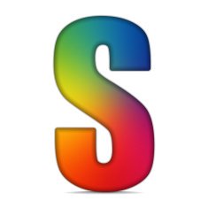 Gay Flag Shiny Glass Alphabet N8