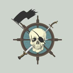 Label pirate theme N8