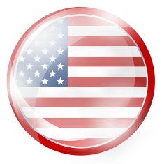 USA Round Button N4
