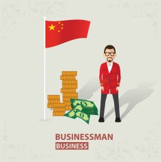China business concept design vector
