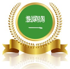 Saudi Arabia flag frame