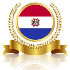 Paraguay national flag frame