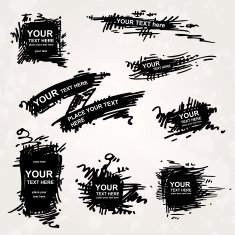 Set of hand-drawn vignettes