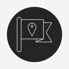 flags line icon N2
