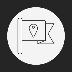 flags line icon N4