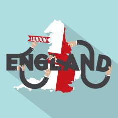London The Capital City Of England Typography Design