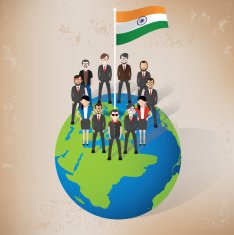 India employee design vector