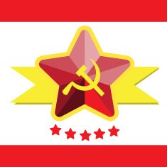 Russian or Communist flags hammer and sickle N2