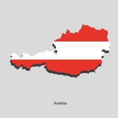 Map of Austria for your design