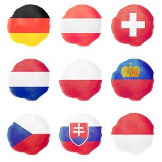 Watercolor Flags Part II