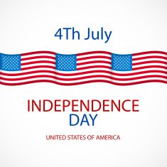 Independence day American signs hanging with chain vector illustration N6