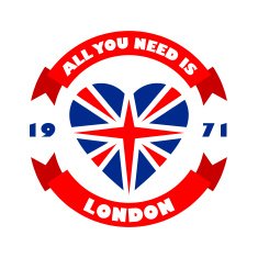 London t-shirt print Vector tee typography design Vintage