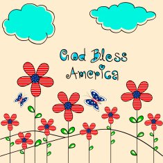 Fourth July Independence Day of America