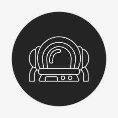 Space Astronaut line icon N5