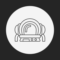 Space Astronaut line icon N7