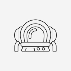 Space Astronaut line icon N8