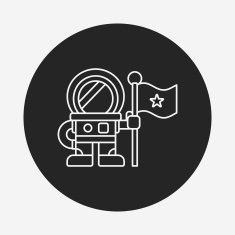 Space Astronaut line icon N9