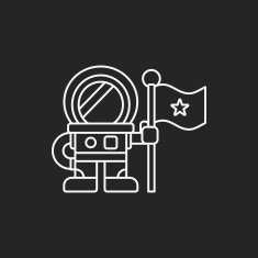 Space Astronaut line icon N10