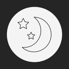 Space moon line icon N11