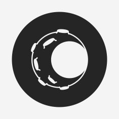 Space moon icon N9