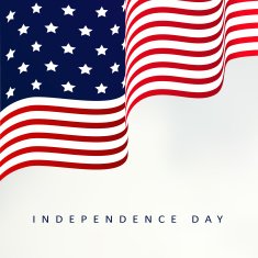 Independence day vector illustration background with usa flag