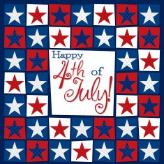Mosaic funky Independence Day card in vector format N2