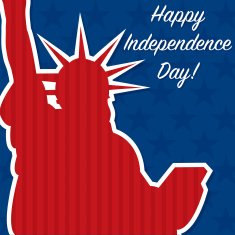 Liberty independence Day card in vector format N4