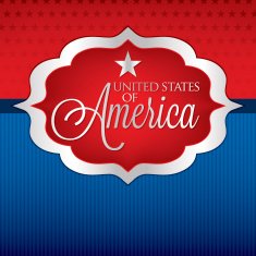 Shape Independence Day card in vector format