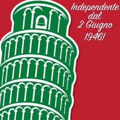 Italian Republic Day card in vector format N2