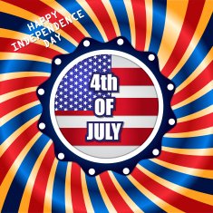 4th Of July American Independence Day Vector Illustration