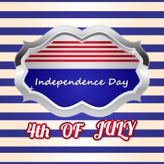 4th Of July American Independence Day Vector Illustration N11