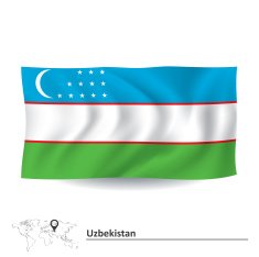 flag of uzbekistan N5