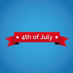 4th of july independence day ribbon