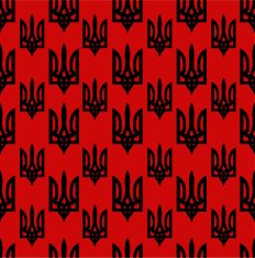 Seamless trident set backgrounds of Coat arms Ukraine 2