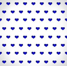 Seamless patriotic background with a EU flag glossy heart shapes