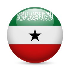 Round glossy icon of Somaliland